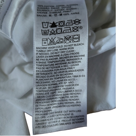 Levi's| Women Varsity Dark Blue Circle Logo White Loose T-Shirt |Size: Small - Picture 8 of 11